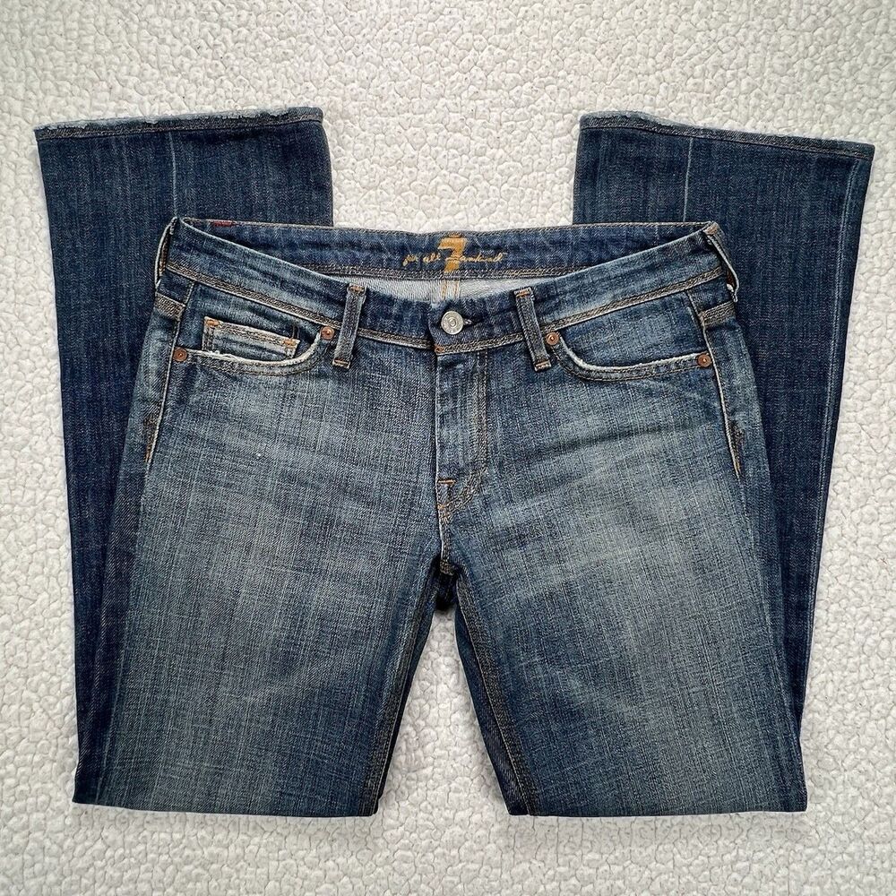 7 For All Mankind Bootcut Jeans‎ Women's 28 (Actual 31x29) USA Made Western Boho